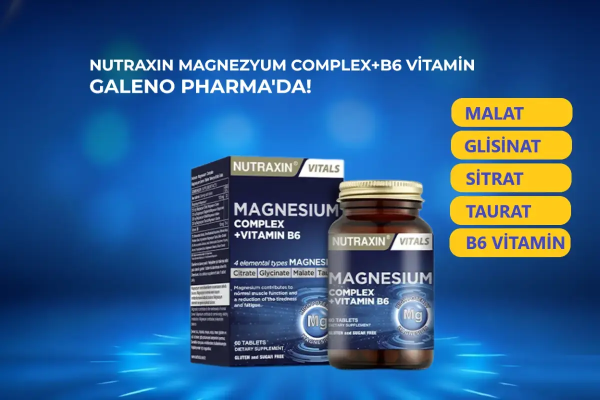 Nutraxin Magnesium (Magnezyum) Complex B6 Nedir, Nasıl Kullanılır, Faydaları Nelerdir?