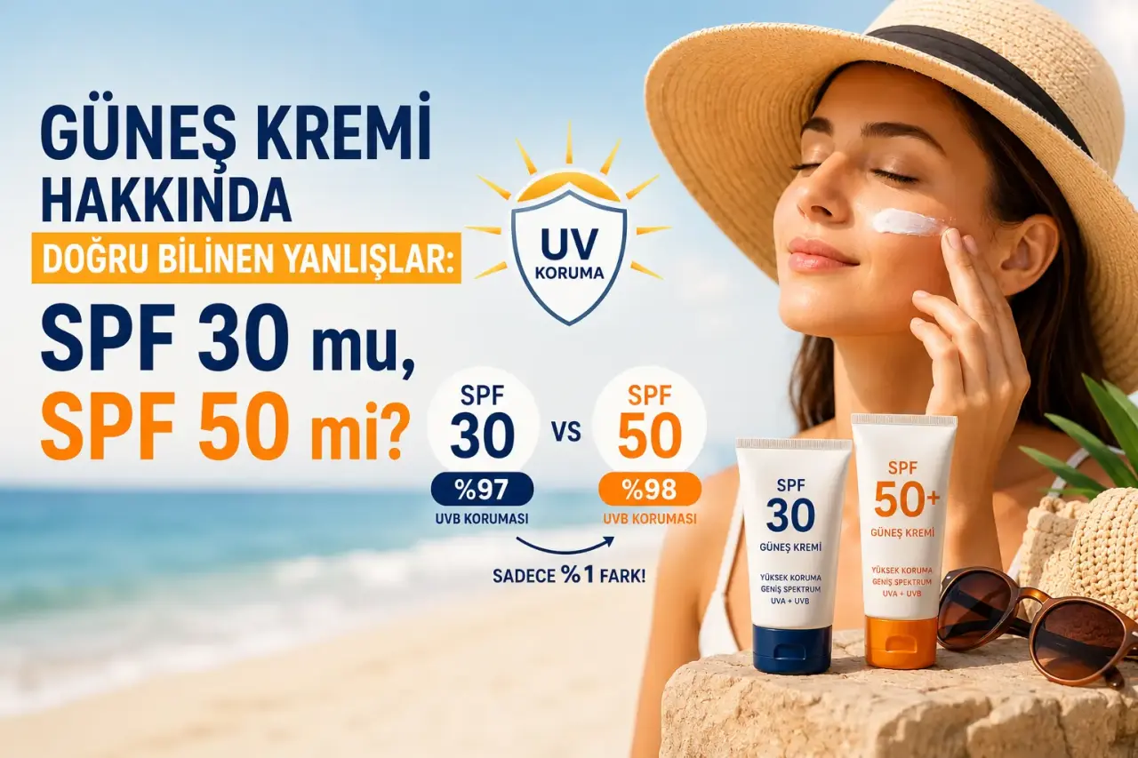 Güneş Kremi Hakkında Doğru Bilinen Yanlışlar: SPF 30 mu, SPF 50 mi?