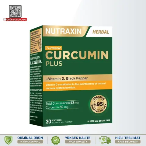 Nutraxin Turmeric Curcumin Plus 30 Softgel