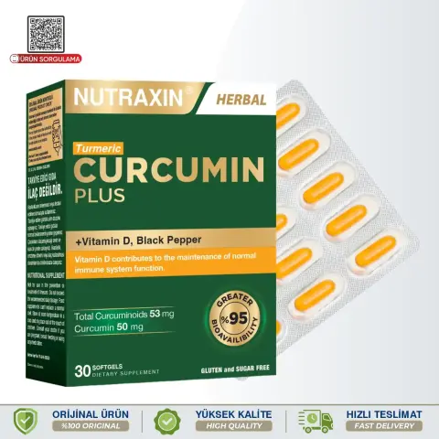 Nutraxin Turmeric Curcumin Plus 30 Softgel