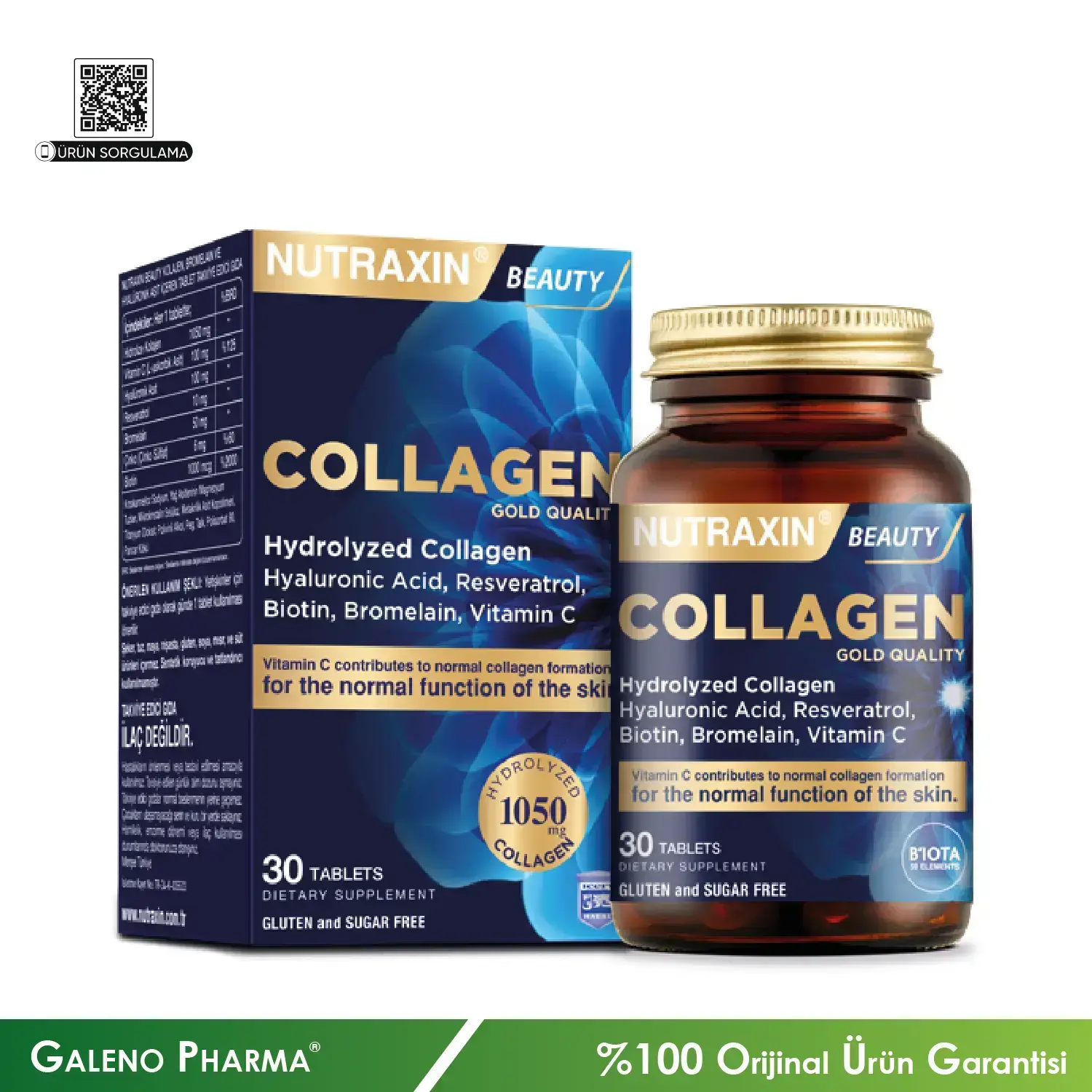 Nutraxin Beauty Hidrolize Collagen Tablet 1050mg