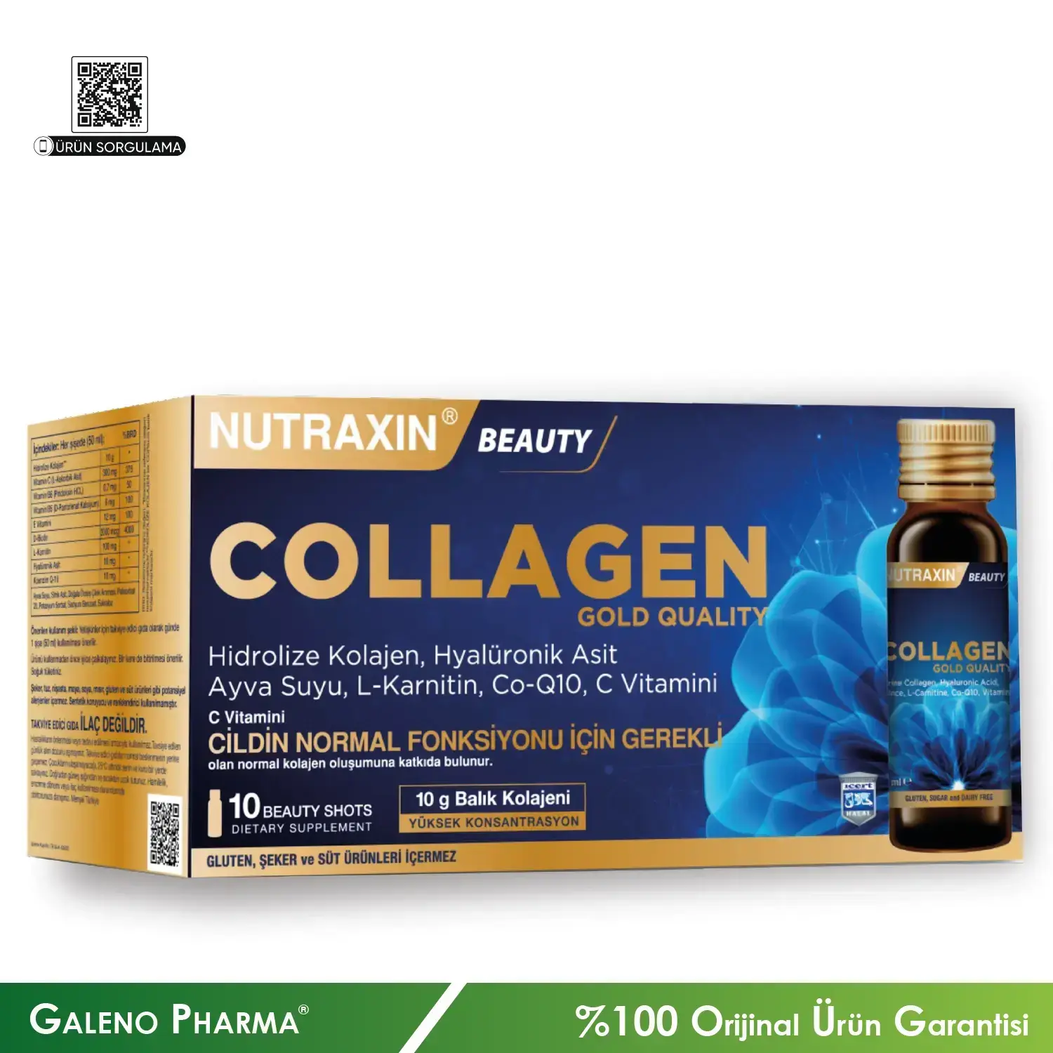 Nutraxin Beauty Collagen Marine 10x50mL Shot