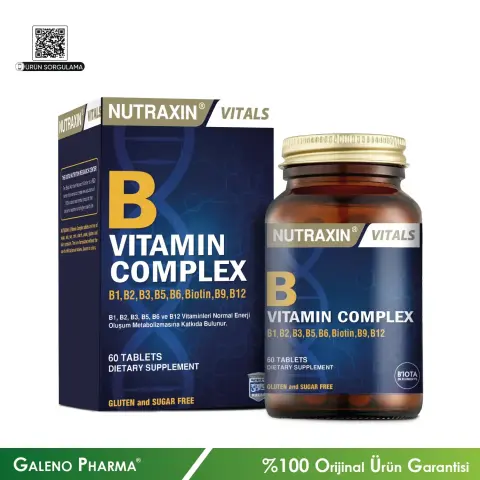 Nutraxin Vitals B Vitamin Complex 60 Tablet