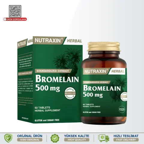 Nutraxin Herbal Bromelain 500mg 60 Tablet