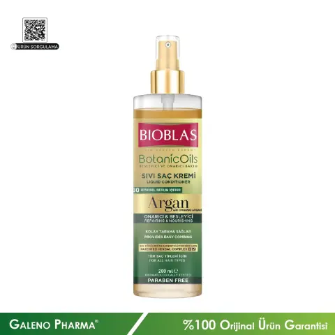 Bioblas Botanic Oils Argan Sıvı Saç Kremi 200mL