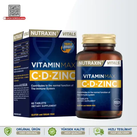 Nutraxin Vitals Vitamin Max C-D Zinc Tablet