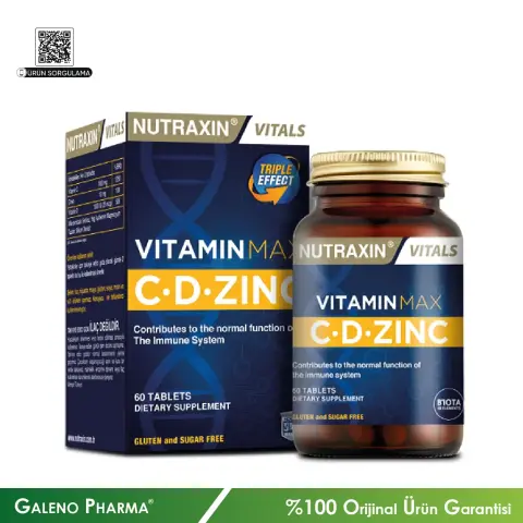 Nutraxin Vitals Vitamin Max C-D Zinc Tablet