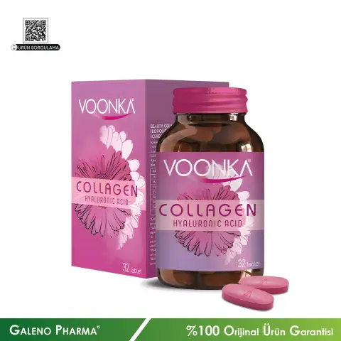 Voonka Beauty Collagen+Hyaluronic Acid 32 Tablet