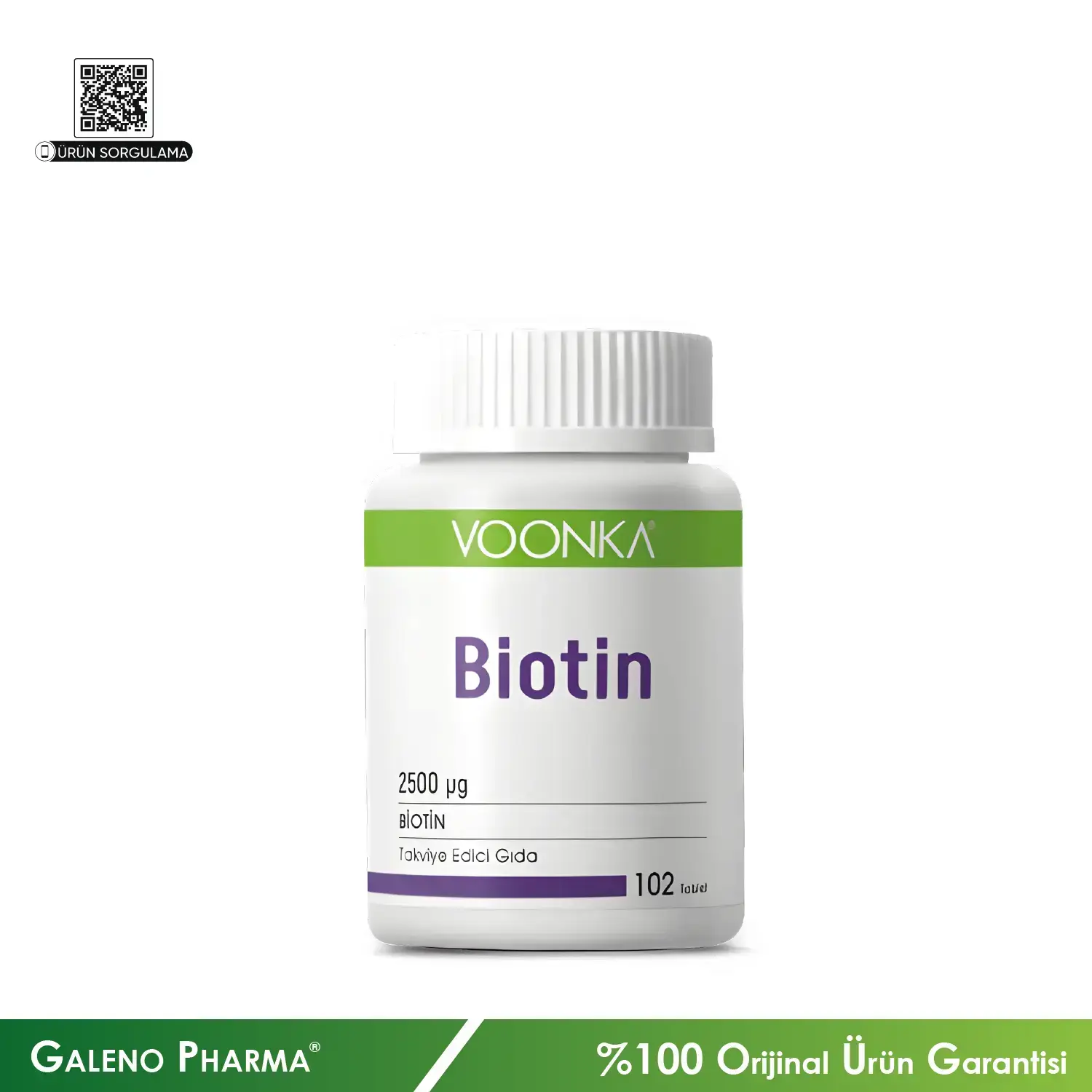 Voonka Biotin 2500 mcg 102 Tablet