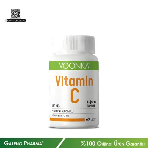 Voonka Vitamin C 62 Çiğneme Tableti