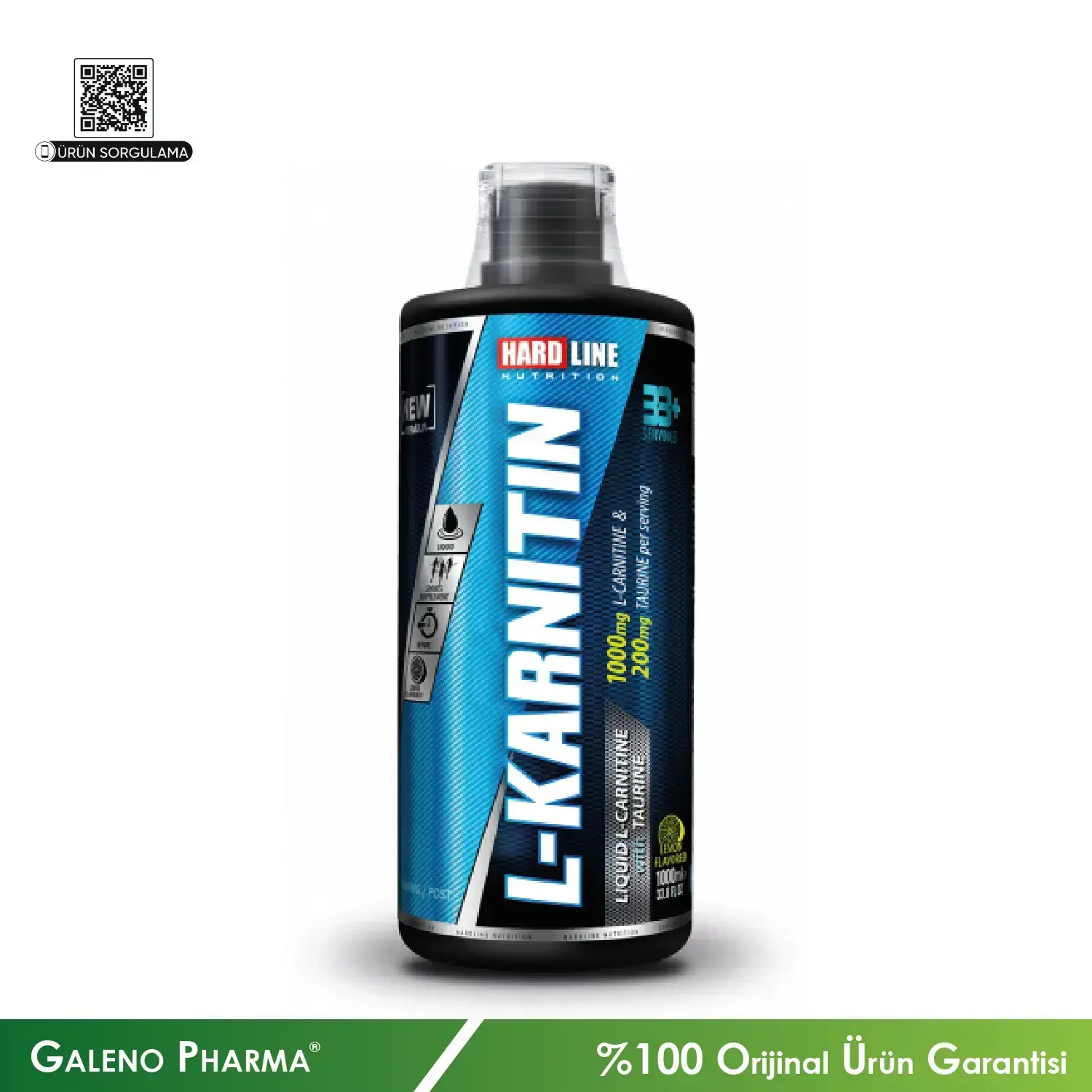 Hardline L-Karnitin Sıvı 1000 mL Limon