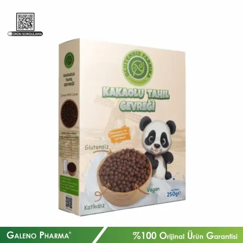 Glutensiz Fabrika Glutensiz Kakaolu Tahıl Gevreği 250g