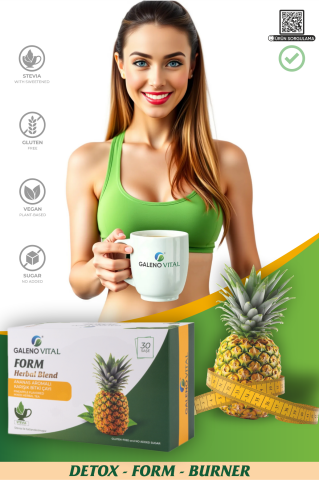 Galeno Vital Form Herbal Blend Bromelain Destekli Detox Çayı 30 Saşe