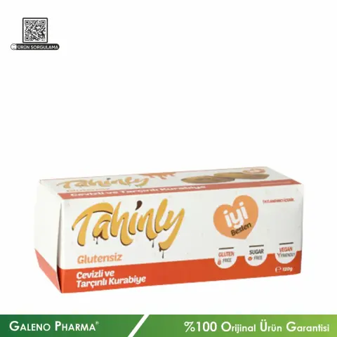 Tahinly Cevizli ve Tarçınlı Kurabiye Glutensiz 120g