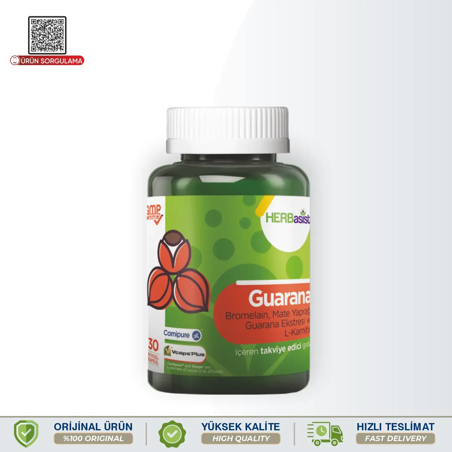 HERBasist Slim&Fit Series Guarana 30 Kapsül