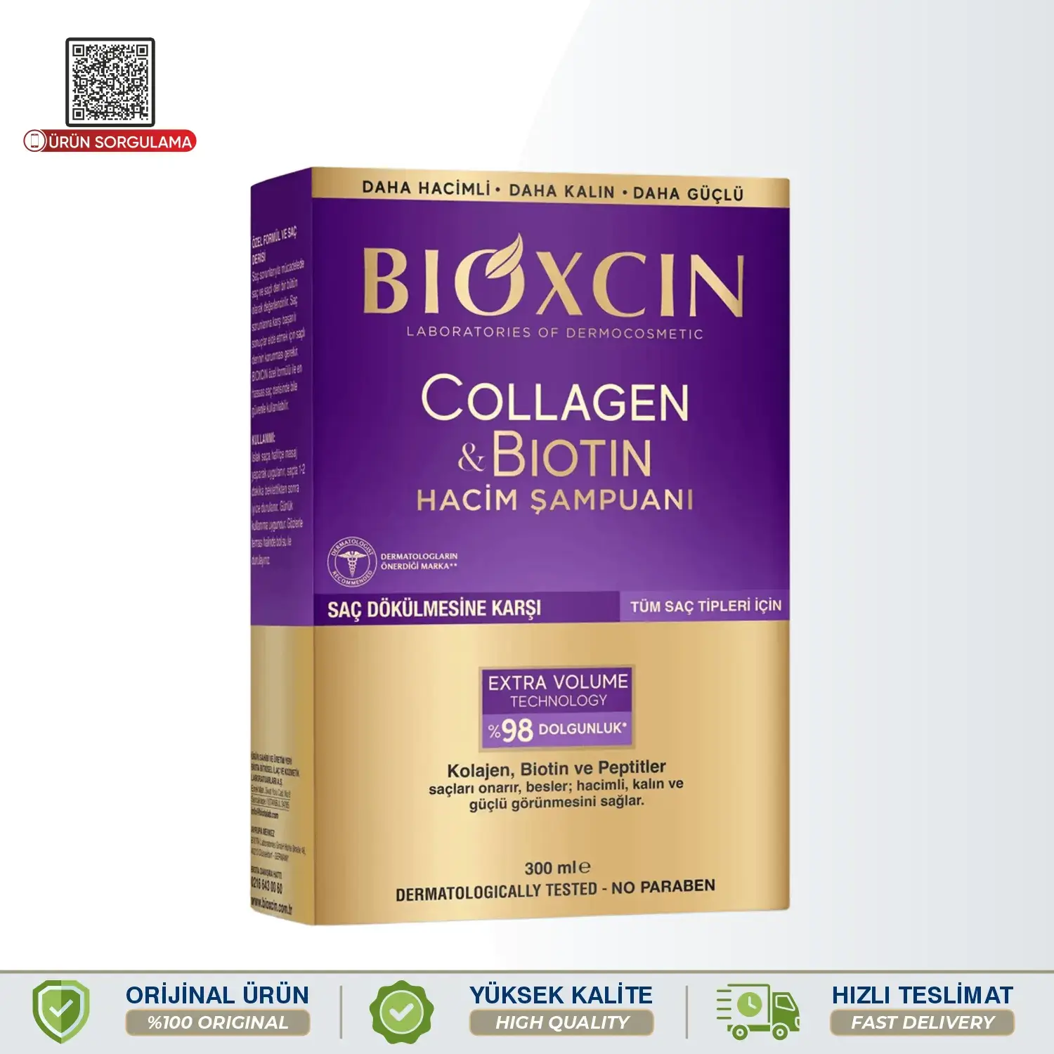 Bioxcin Collagen & Biotin Hacim Şampuanı 300 mL