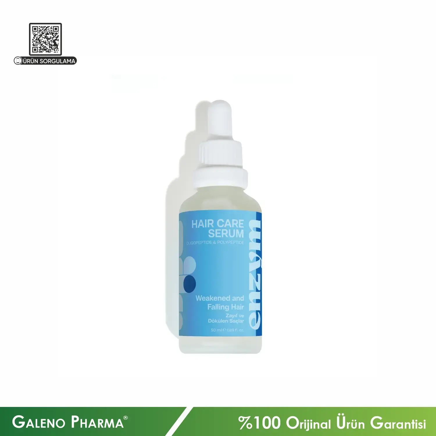 Enzym Cosmetics Zayıf ve Dökülen Saçlar Serisi Bakım Serumu 50mL
