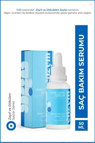 Enzym Cosmetics Zayıf ve Dökülen Saçlar Serisi Bakım Serumu 50 mL