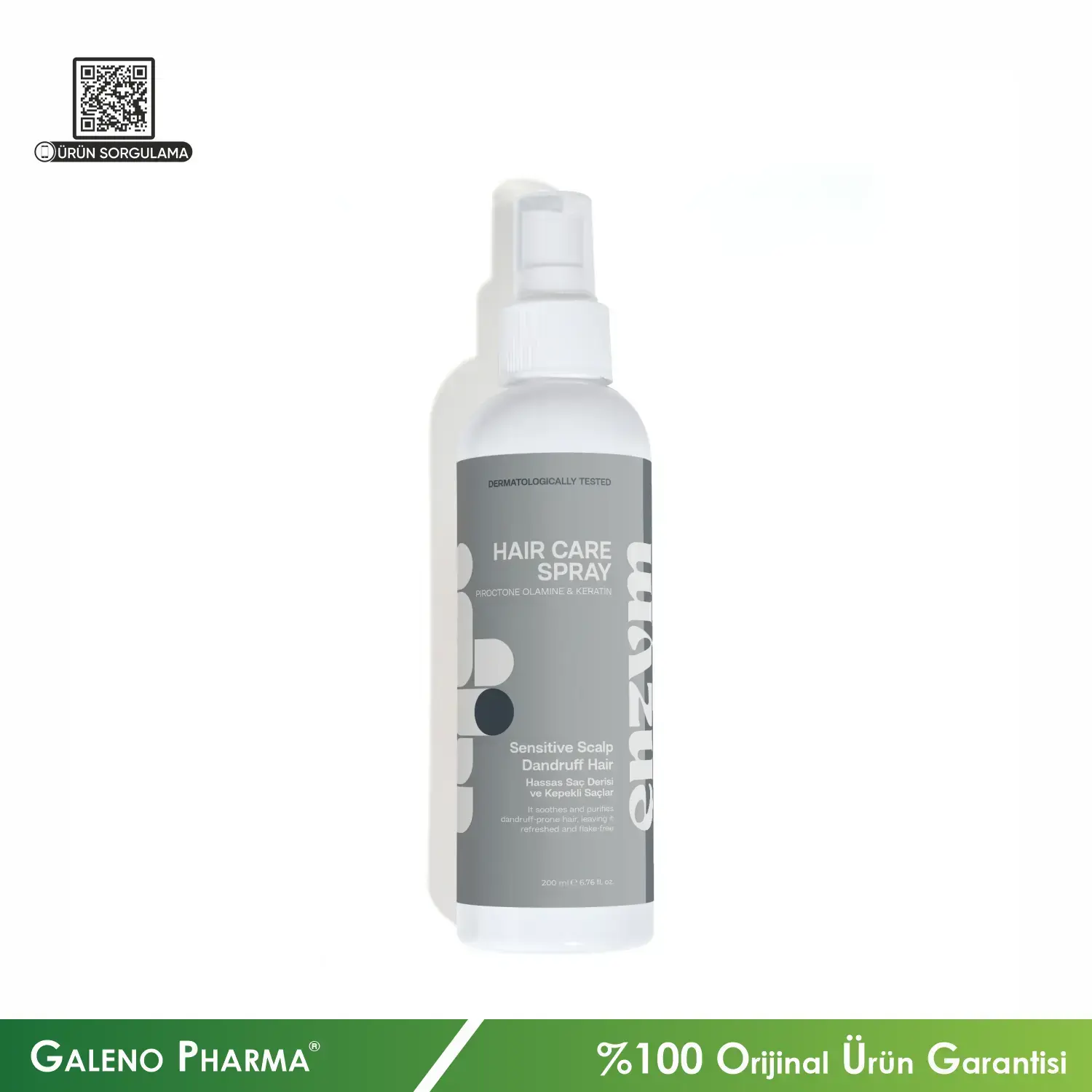 Enzym Cosmetics Kepekli ve Hassas Saçlar Serisi Bakım Spreyi 200mL