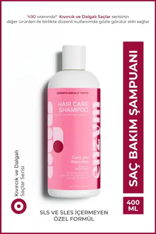 Enzym Cosmetics Kıvırcık ve Dalgalı Saçlar Serisi Bakım Şampuanı 400mL