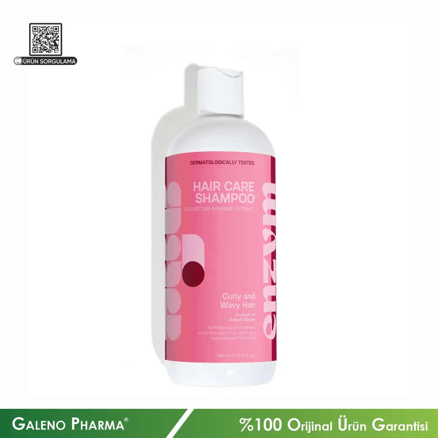 Enzym Cosmetics Kıvırcık ve Dalgalı Saçlar Serisi Bakım Şampuanı 400mL