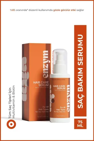 Enzym Cosmetics Multivitamin & Biotin Saç Bakım Kompleksi Vitamin C Serumu 75mL