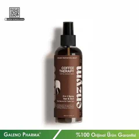 Enzym Cosmetics Saç ve Cilt Doğal Kahve Toniği 200mL