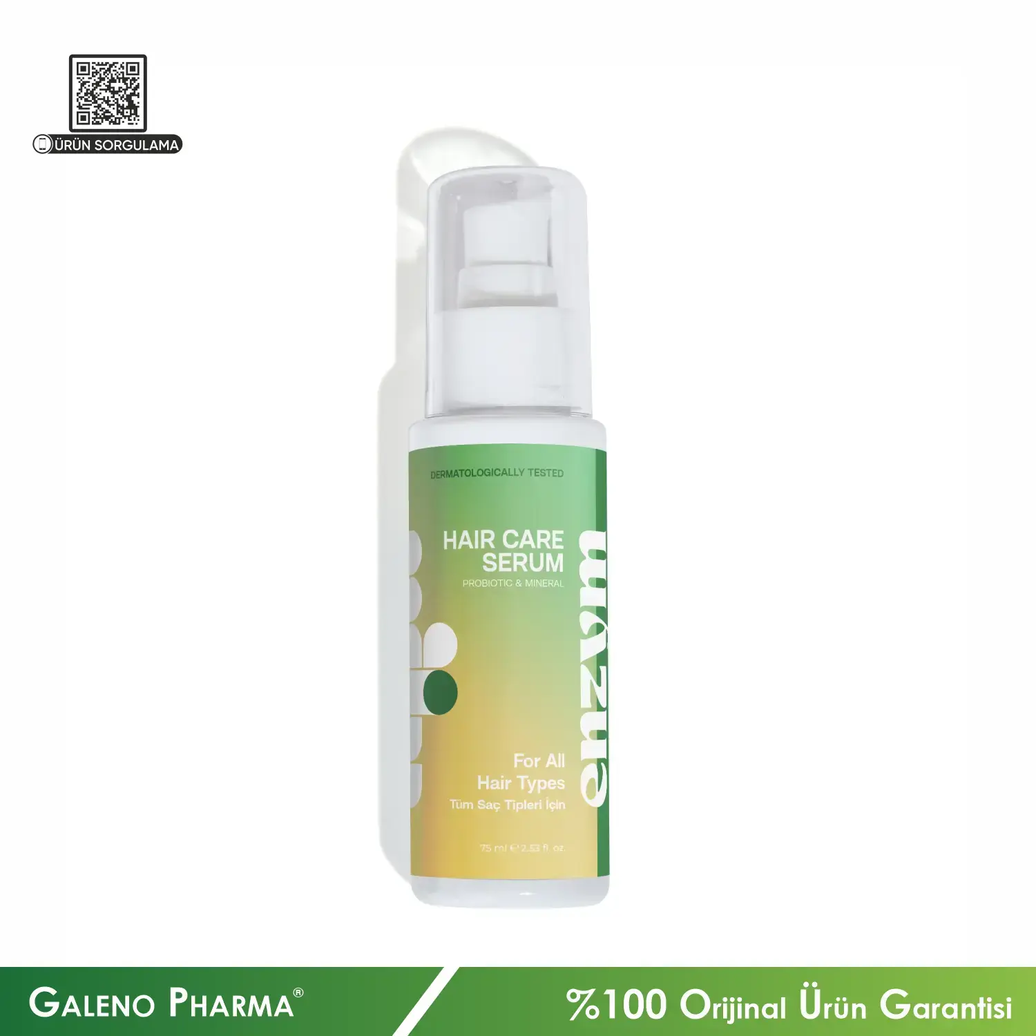 Enzym Cosmetics Probiotik ve Mineral Onarıcı Saç Bakım Serumu 75mL