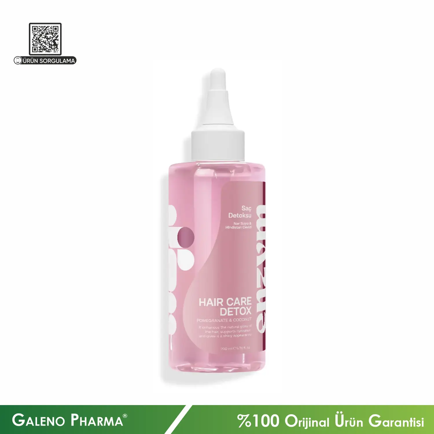 Enzym Cosmetics Nar Suyu & Hindistan Cevizi Saç Bakım Detoksu 200mL