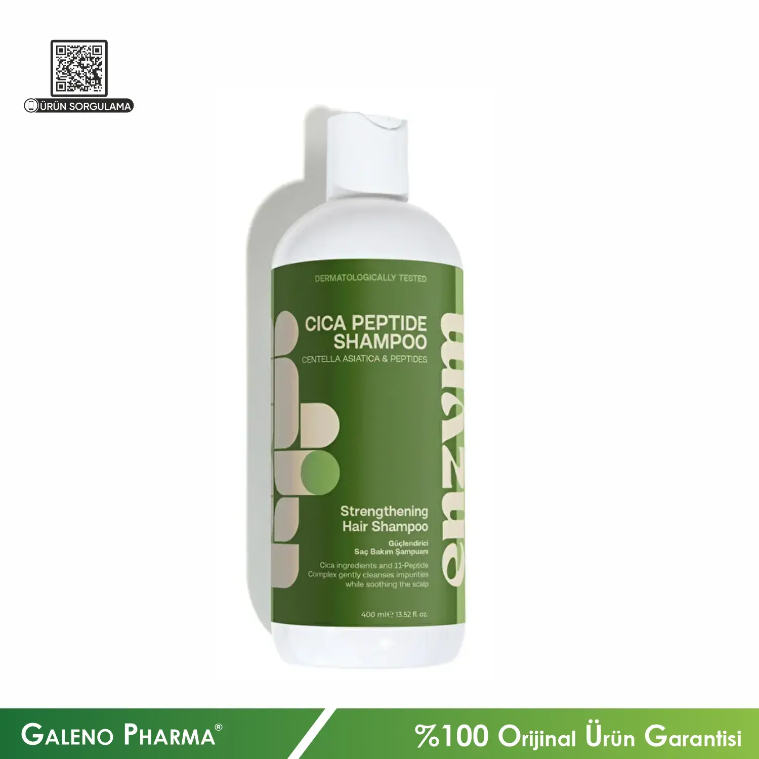 Enzym Cosmetics Cica Peptit Onarıcı ve Güçlendirici Saç Bakım Şampuanı 400mL