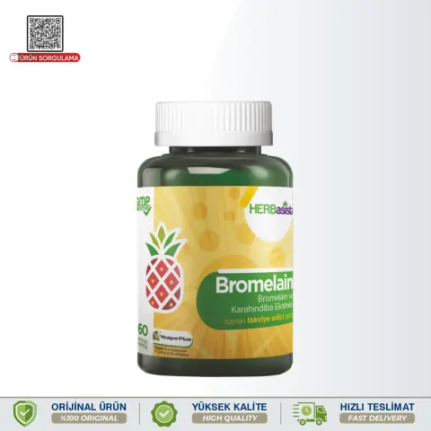 Herbasist Bromelain ve Karahindiba Ekstresi 60 Kapsül