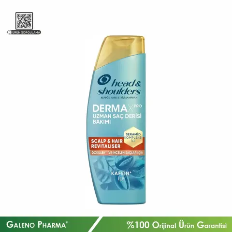Head & Shoulders DermaXPRO Scalp & Hair Revitaliser Dökülme ve Kepek Karşıtı Şampuan Kafein ve Seramid 300 mL