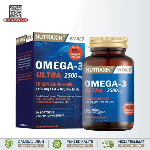 Nutraxin Omega-3 Ultra 2500 mg 30 Softgels