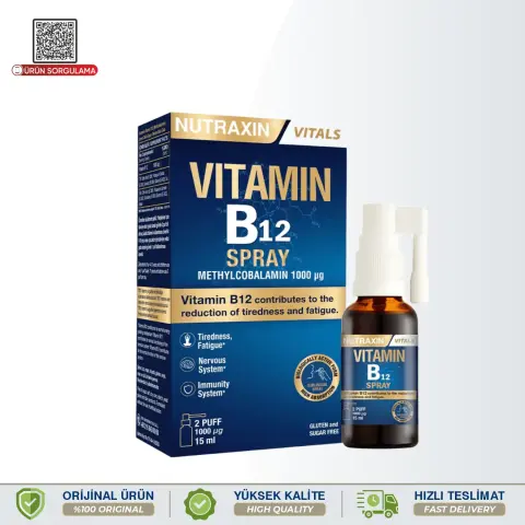 Nutraxin Vitamin B12 Sprey 15 mL