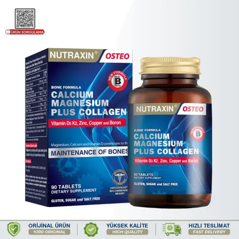 Nutraxin B-One Formula Calcium-Magnesium Plus Collagen 90 Tablet