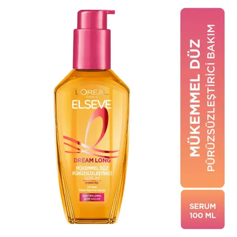 Elseve Dream Long Mükemmel Düz Pürüzsüzleştirici Saç Serumu 100 mL