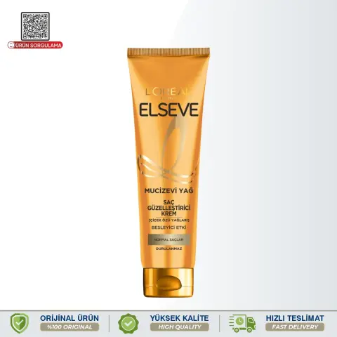 Elseve Mucizevi Yağ Saç Güzelleştirici Krem 150 mL