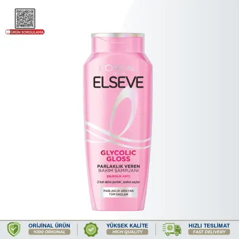 Elseve Glycolic Gloss Parlaklık Veren Bakım Şampuanı 300 mL