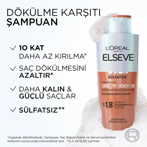 Elseve Growth Booster Dökülme Karşıtı Şampuan 200 mL