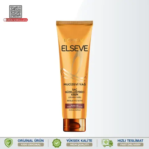 Elseve Mucizevi Yağ Saç Güzelleştirici Krem 150 mL | Kuru ve Sert Saçlar