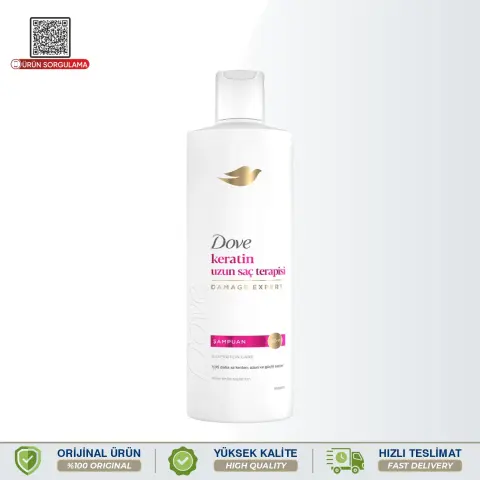 Dove Keratin Uzun Saç Terapisi Şampuan 375 mL