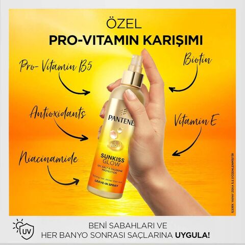 Pantene Sunkiss Glow Güneş Koruyucu Saç Spreyi 200 mL