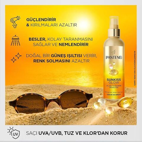 Pantene Sunkiss Glow Güneş Koruyucu Saç Spreyi 200 mL