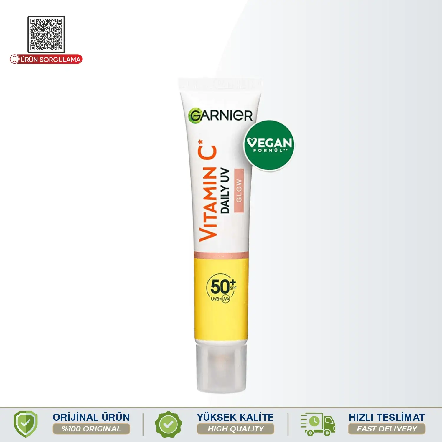 Garnier C Vitamini Parlak Günlük Güneş Koruyucu Yüz Kremi Işıltılı Doku SPF50⁺  40 mL