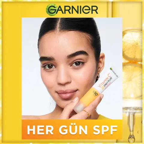 Garnier C Vitamini Parlak Günlük Güneş Koruyucu Yüz Kremi Görünmez Doku SPF50⁺  40 mL