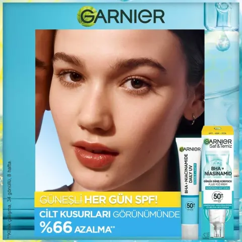 Garnier Görünmez Mat Doku Günlük Güneş Koruyucu Yüz Kremi SPF50⁺ 40 mL