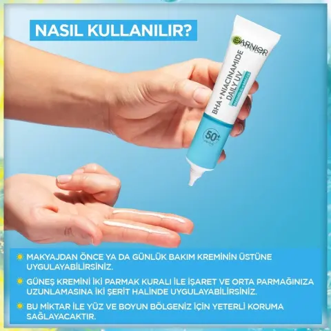 Garnier Görünmez Mat Doku Günlük Güneş Koruyucu Yüz Kremi SPF50⁺ 40 mL
