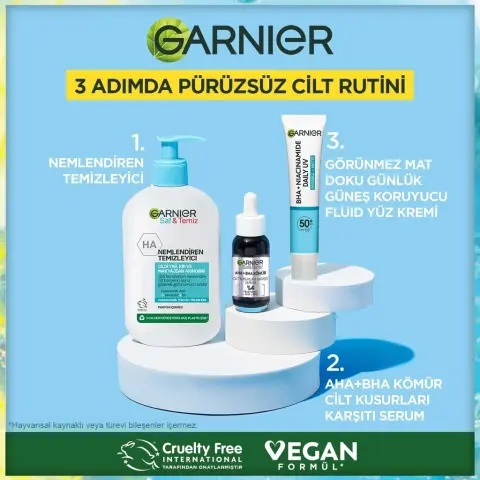 Garnier Görünmez Mat Doku Günlük Güneş Koruyucu Yüz Kremi SPF50⁺ 40 mL
