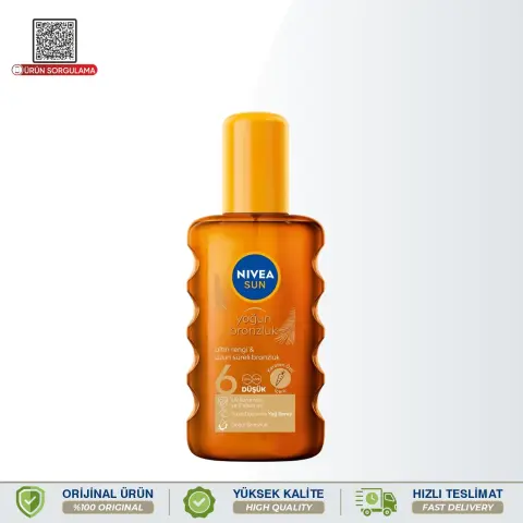 Nivea Sun Bronzlaştırıcı Güneş Yağı Sprey Karoten Özlü Parıltılı 200 mL