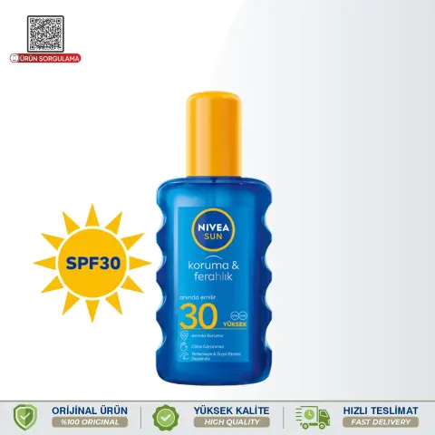 Nivea Sun SPF30 Güneş Koruyucu Vücut Spreyi Serinletici Etki 200 mL